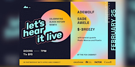Let's Hear It! Live - Celebrating Black History Month tickets