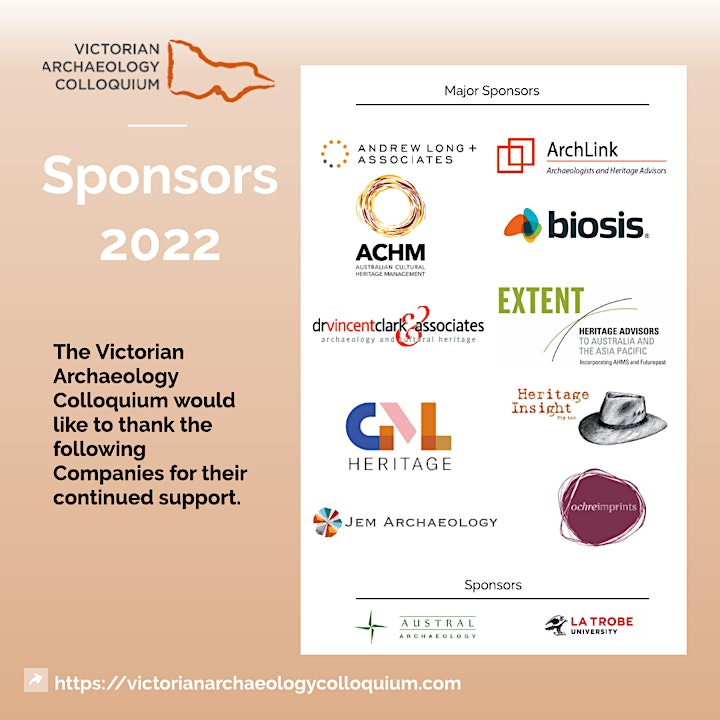 Victorian Archaeology Colloquium 2022 Online image