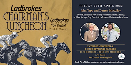 Ladbrokes Luncheon with John Tapp and Darren McAullay tickets