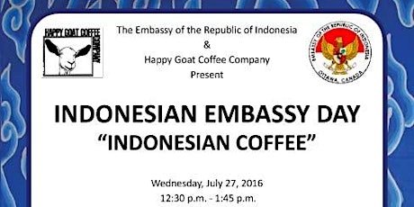 INDONESIAN EMBASSY DAY-JULY EDITION:  INDONESIAN COFFEE primary image