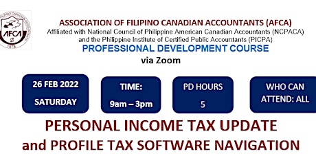 2021 Personal Income Tax Update and Profile Tax Software Navigation primary image
