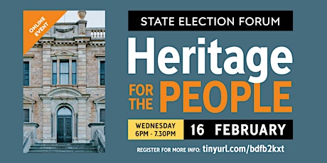 State Election Forum: Heritage For The People tickets