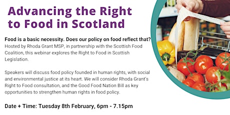 Advancing the Right to Food in Scotland primary image