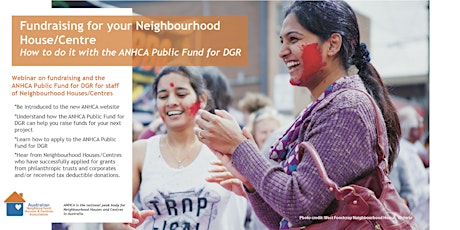 Webinar: ANHCA Public Fund for DGR primary image