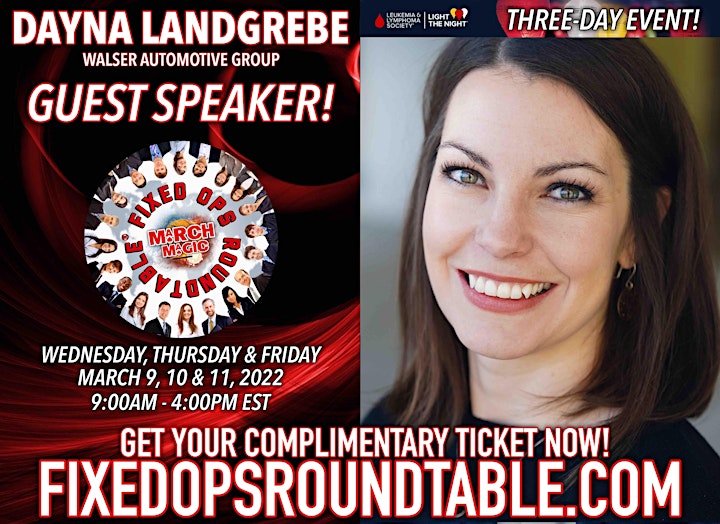 Ted Ings Presents FIXED OPS ROUNDTABLE: March Magic! 3-Day Virtual Event image
