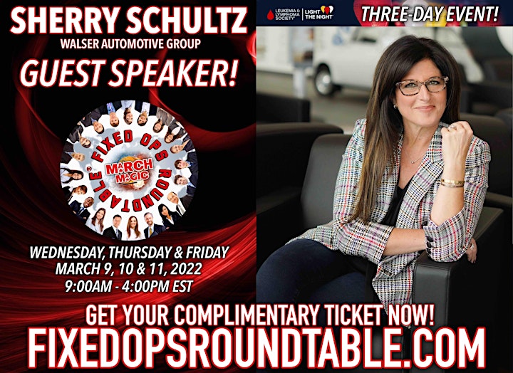 Ted Ings Presents FIXED OPS ROUNDTABLE: March Magic! 3-Day Virtual Event image