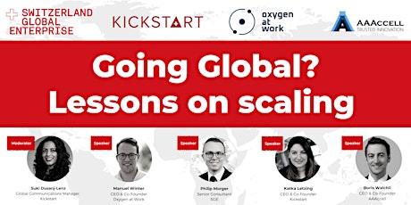 Hauptbild für Going Global? Lessons on Scaling
