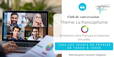 Club de conversation en français à thématique interculturelle février 2022 tickets
