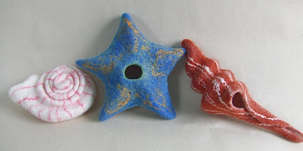 3D felt seashells