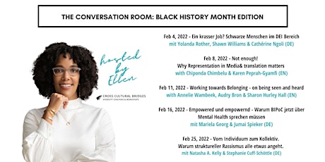 The Conversation Room - Black History Month Series tickets
