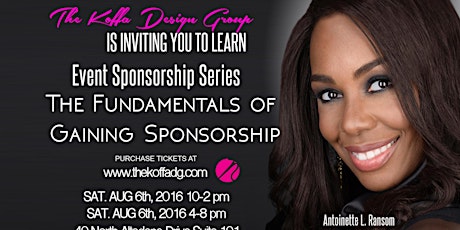 Event Sponsorship Series:The Fundamentals of Gaining Sponsorship primary image