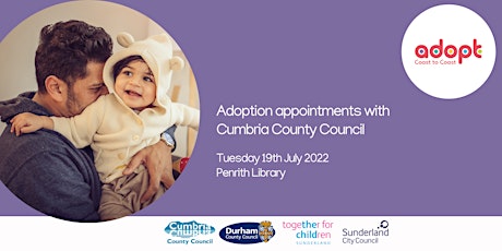 Adoption appointment at Penrith Library with Cumbria County Council tickets
