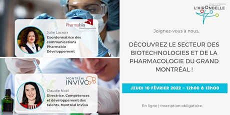 Le secteur des Biotechnologies et de la Pharmacologie du Grand Montréal tickets