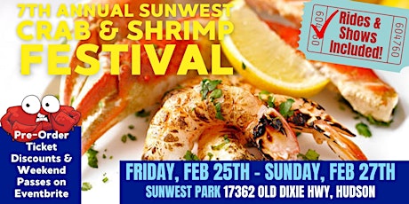 7th Annual SunWest Crab & Shrimp Festival tickets