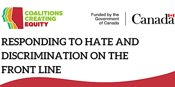 Responding to Hate and Discrimination on the Front Line