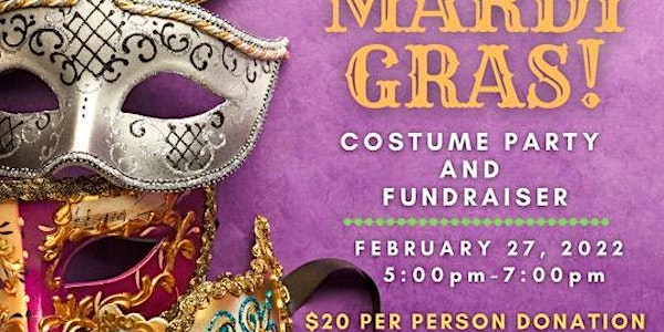 Mardi Gras Costume Party and Virtual  Fundraiser