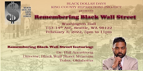 In-Person:  "Remembering Black Wall Street" tickets