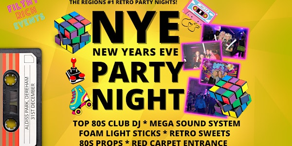 New Years Eve Retro 80s/90s Party Night