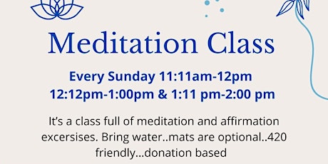 Meditation with RC tickets