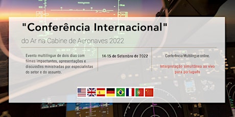 Conferência Internacional do Ar na Cabine de Aeronaves 2022 [PT] bilhetes