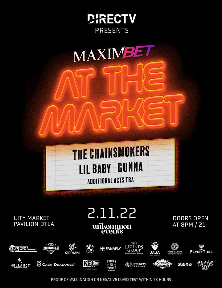 
		2022 MaximBet Super Bowl Party - Official Tickets - Music at the Market image
