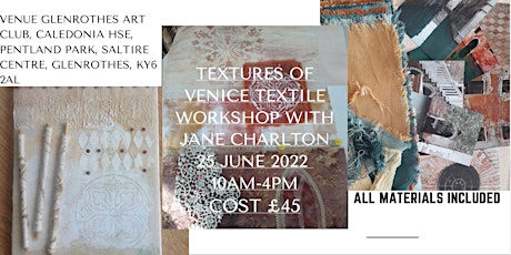 TEXTURES OF VENICE WITH JANE CHARLTON tickets