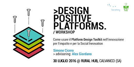 Immagine principale di Workshop: Progettare Piattaforme Positive - Design Positive Platforms 
