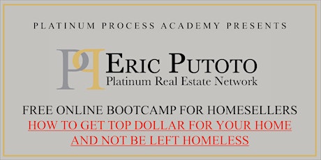 Free HOMESELLER BOOTCAMP Event with Master Trainer Eric Putoto primary image