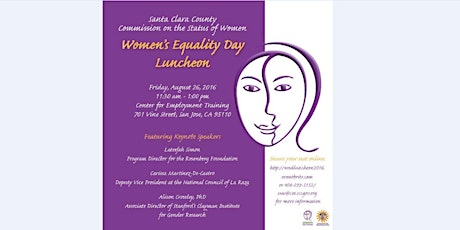 Santa Clara County CSW Annual Women's Equality Day Luncheon 2016 primary image