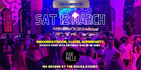 Club Parada Sydney Sat 12 March primary image