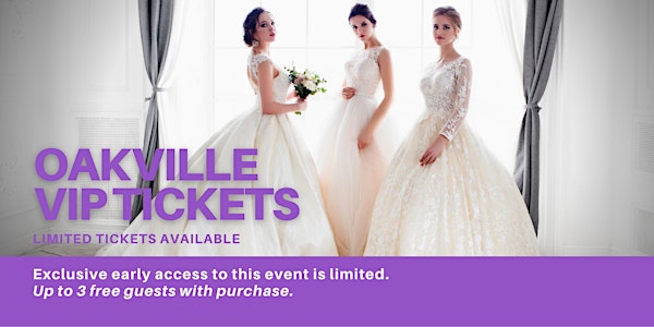 Oakville Pop Up Wedding Dress Sale VIP Early Access