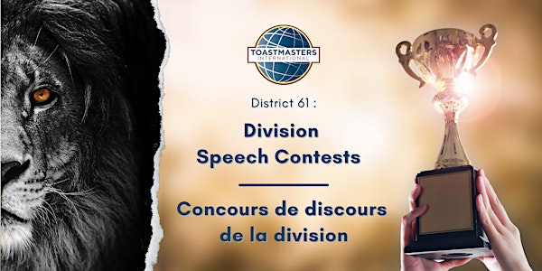 Toastmasters District 61 Division G Concours de discours / Speech Contests