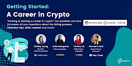 Getting Started:  A Career in Crypto