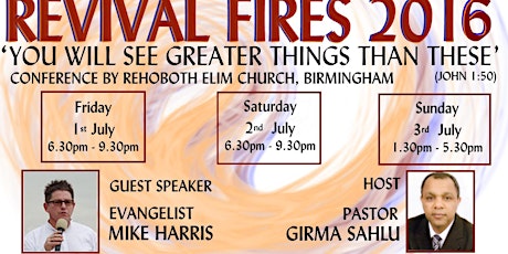 HEALING & REVIVAL FIRE 2016 primary image