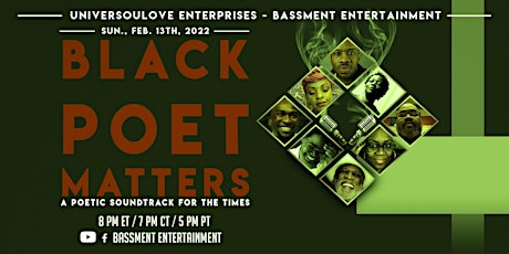 Black Poet Matters - A Poetic Soundtrack for the Times (Session 19) primary image