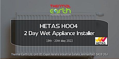 HETAS H004 - Wet Appliance Installer primary image