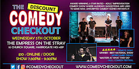 Comedy Improv Night at The Empress on the Stray - Weds 5th October tickets