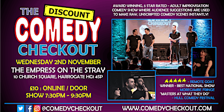 Comedy Improv Night at The Empress on the Stray - Weds 2nd November tickets
