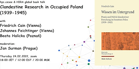 Hauptbild für global book talk: Clandestine Research in Occupied Poland (1939-1945)