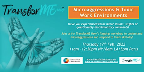 Microaggressions & Toxic Work Environments Workshop (Back by Demand!)