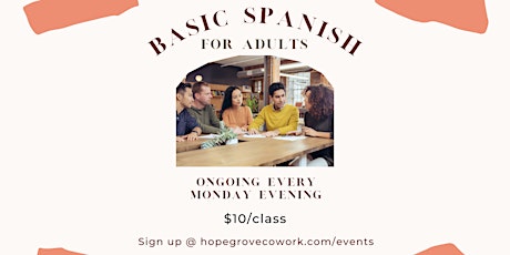 Basic Spanish For Adults tickets