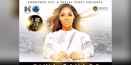 TIWA SAVAGE Live in Houston August 5TH primary image