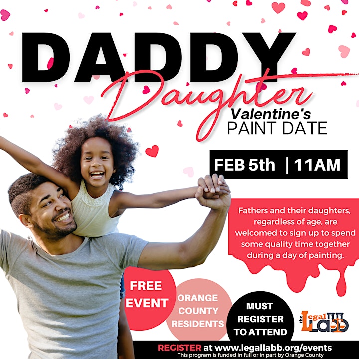 Daddy Daughter Valentines Paint Date image