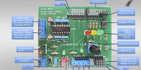 Imagen principal de Taller 'Primeros pasos Arduino con la tarjeta EduBasica'