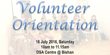 DSA Volunteer Orientation - July '16 primary image