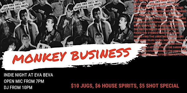 Monkey Business - Indie Night