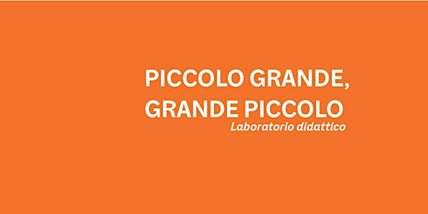PICCOLO GRANDE, GRANDE PICCOLO _Laboratorio didattico