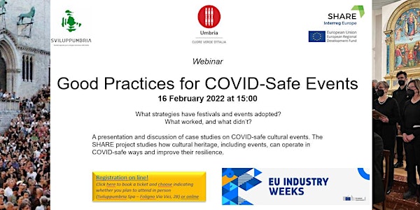Good practices for COVID-safe events