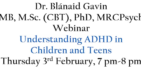 Understanding ADHD in Children and Teenagers primary image