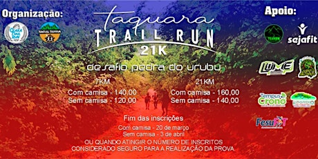 Imagem principal do evento Taquara Trail Run - Desafio Pedra do Urubu